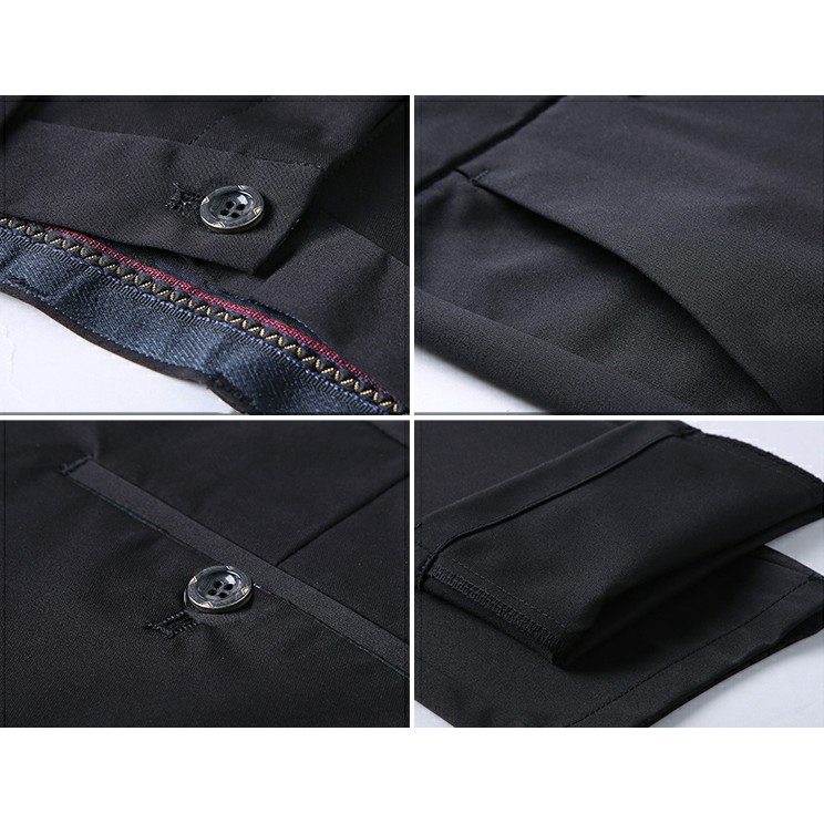 Quần âu nam đen , quần baggy co dãn ôm ống côn vải chống nhăn cao cấp không bai xù | BigBuy360 - bigbuy360.vn