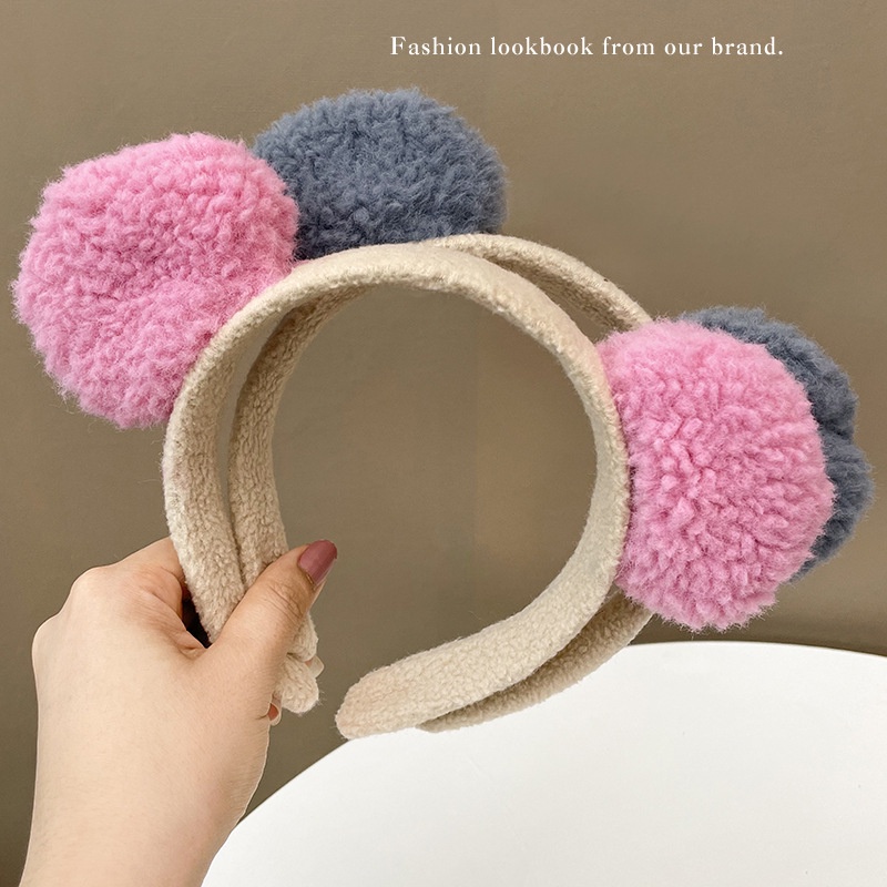 Băng đô tai thỏ họa tiết hoa/chuột Mickey dễ thương phong cách Hàn quốc