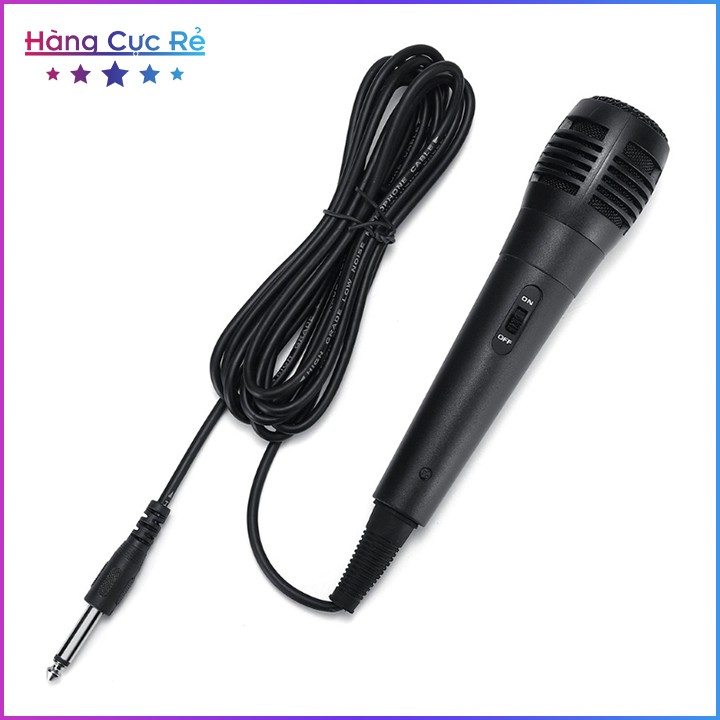 Bộ 2 MICRO karaoke thu âm siêu hay 🔵Freeship🔵 Micro chống hú giá rẻ có dây 2m - Shop Hàng Cực Rẻ