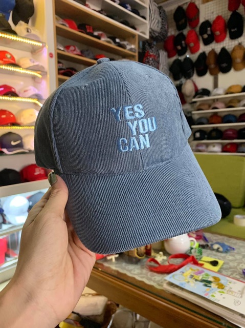 Nón kết vải nhung YES YOU CAN nam nữ