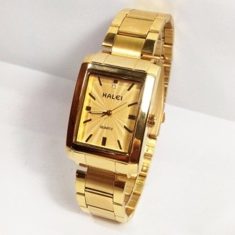 Đồng hồ nữ, đồng hồ kim đeo tay nữ Halei mặt chữ nhật phong cách (có size nam) | BigBuy360 - bigbuy360.vn