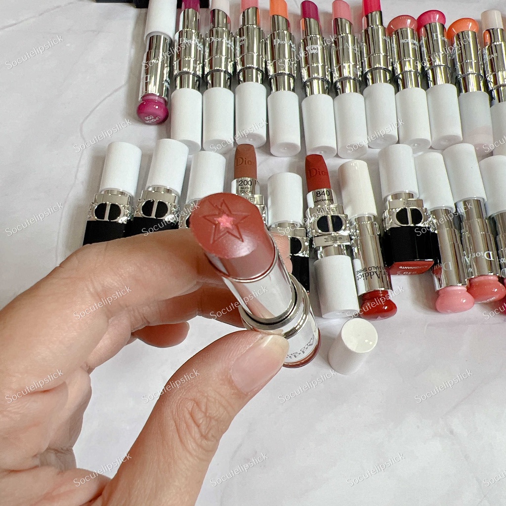 Son Thỏi Diior Velvet 100 Nude Look - Tester - 200 Nude Touch  - 840 Rayonnate