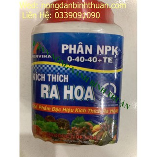 Phân bón lá NPK cao cấp 0-40-40 Kích Thích Ra hoa trên mọi loại cây trồng