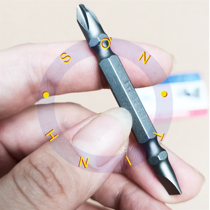 Tô vít 2 đầu Tolsen 20361 ( + ) &amp; ( - ) bake dẹp