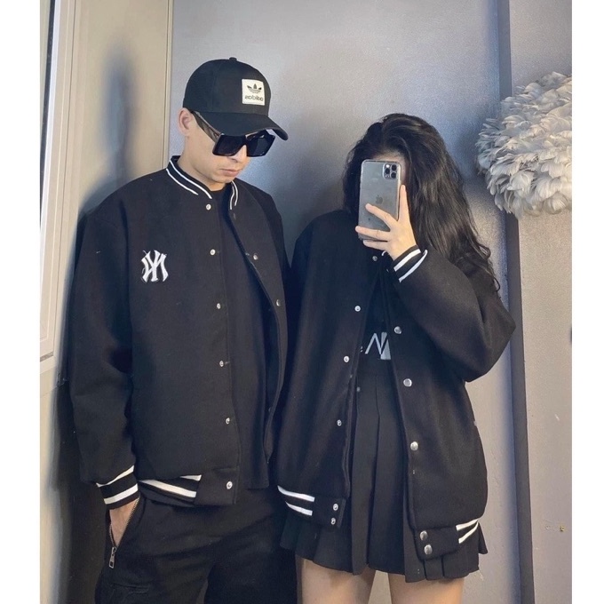 Áo khoác bomber logo N.Y HARIQUEEN