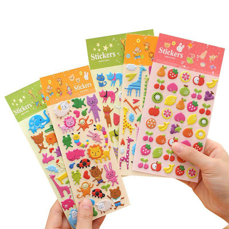 Sticker Hoạt Hình Dán Nổi 3D 1 Tấm