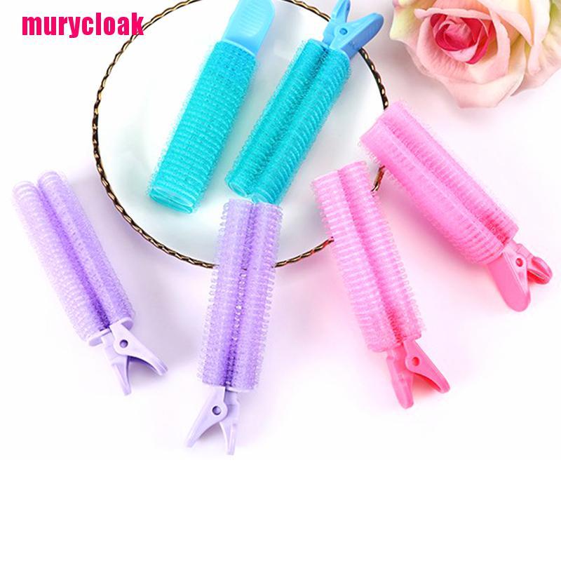 【mur】Hair Root Fluffy Clip Lazy Perm Air Bangs Volume Styling Hairpin Curling Tube