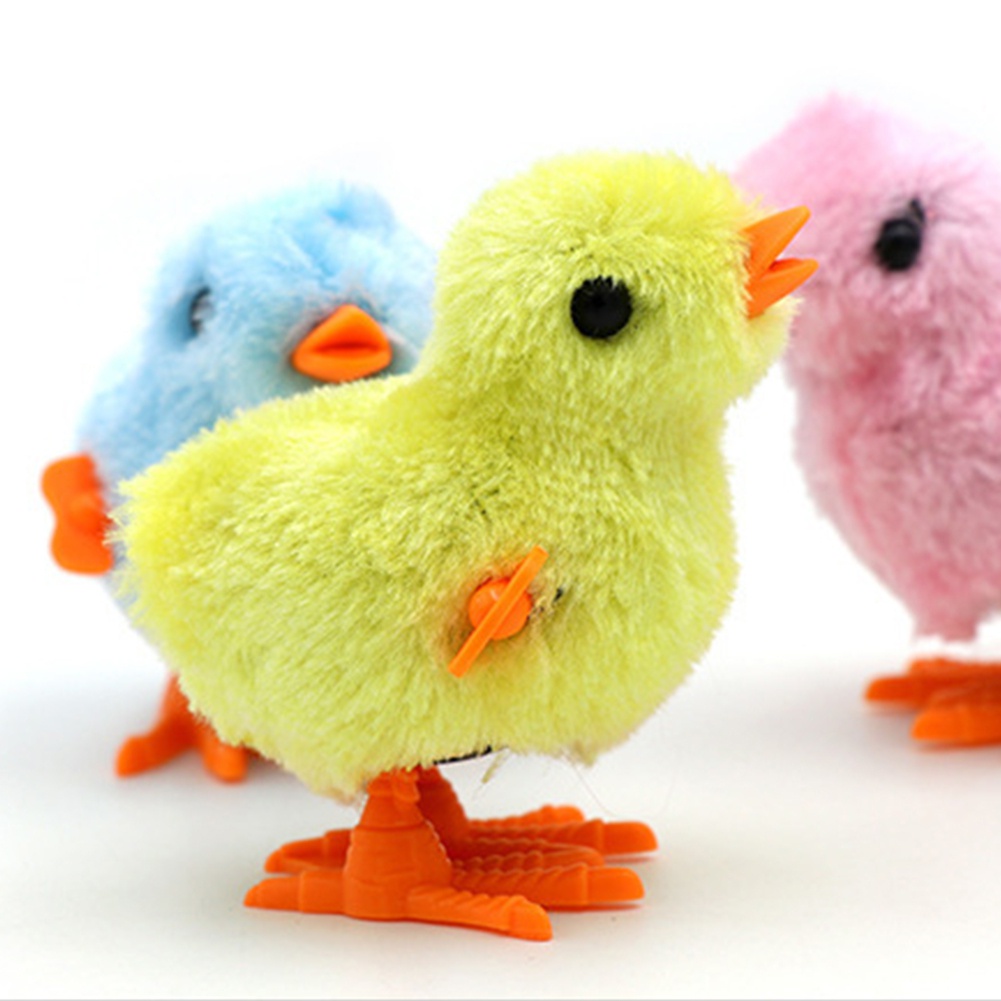 |Superbaby| Đồ Chơi Gà Nhồi Bông Lên Dây Cót Hoạt Hình Dễ Thương Cho Bé