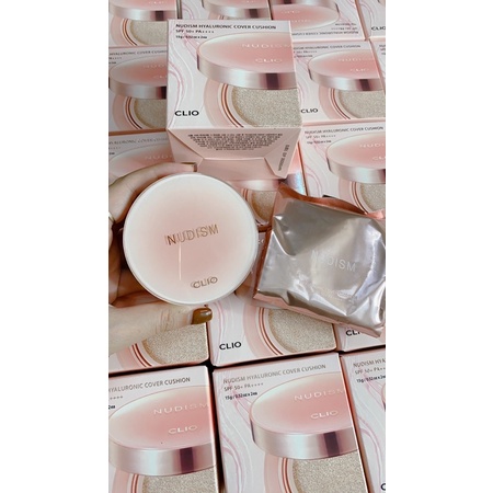 Phấn Nước Trang Điểm Đa Năng Clio Nudism Hyaluronic Cover CushionCSpf50+ Pa++++ 15G X 2 "Tân binh" mới tinh nhà clio | BigBuy360 - bigbuy360.vn