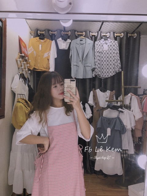 Sét Yếm Váy Áo Kiểu Bánh Bèo Ulzzang Vintage ❤️ Ảnh thật+video