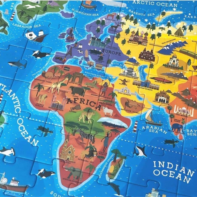 GHÉP HÌNH  MIDEER PUZZLE OUR WORLD -100 Chi Tiết