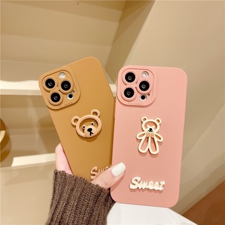Ốp Lưng Basic Camera Nổi - Mẫu Gấu Sweet Nổi