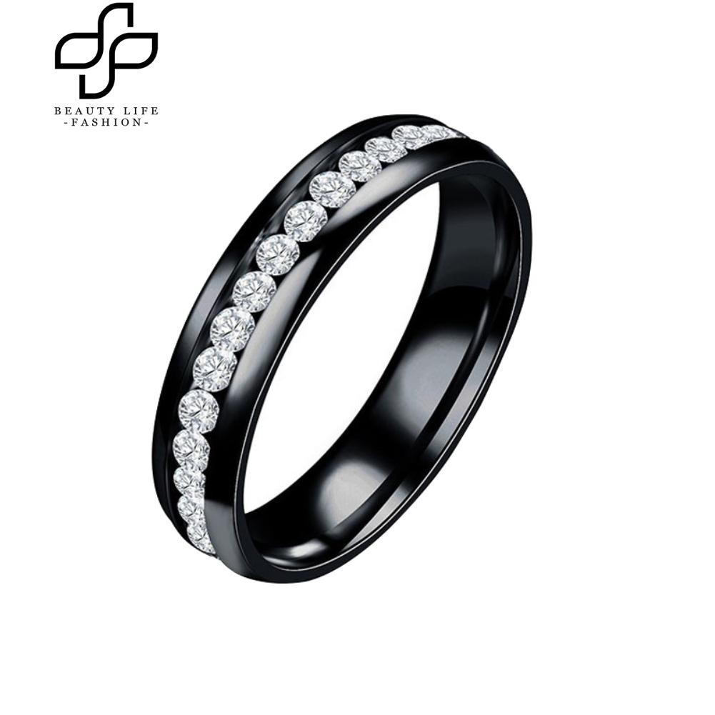 Nhẫn nam châm đính đá quý