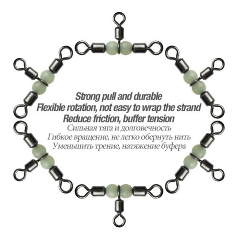 WONDER Set 10 Vòng Nối Dây Câu Cá Bằng Đồng Thau Phát Quang