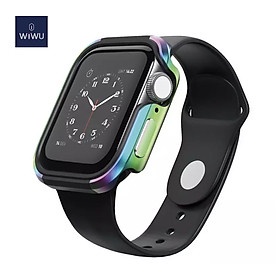 Vỏ WIWU Defense Armor Apple Watch Series 6 , SE , Series 5 , Serieốc Viền Thép Cao Cấp - Hàng Chính Hãng - 38mm - black