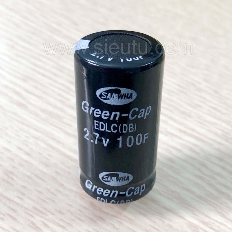 Siêu tụ điện 100F 2.7V xả 40A - Super Capacitor 2.7V 100F