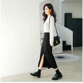 Chân Vấy Dài Xẻ Tà Trước