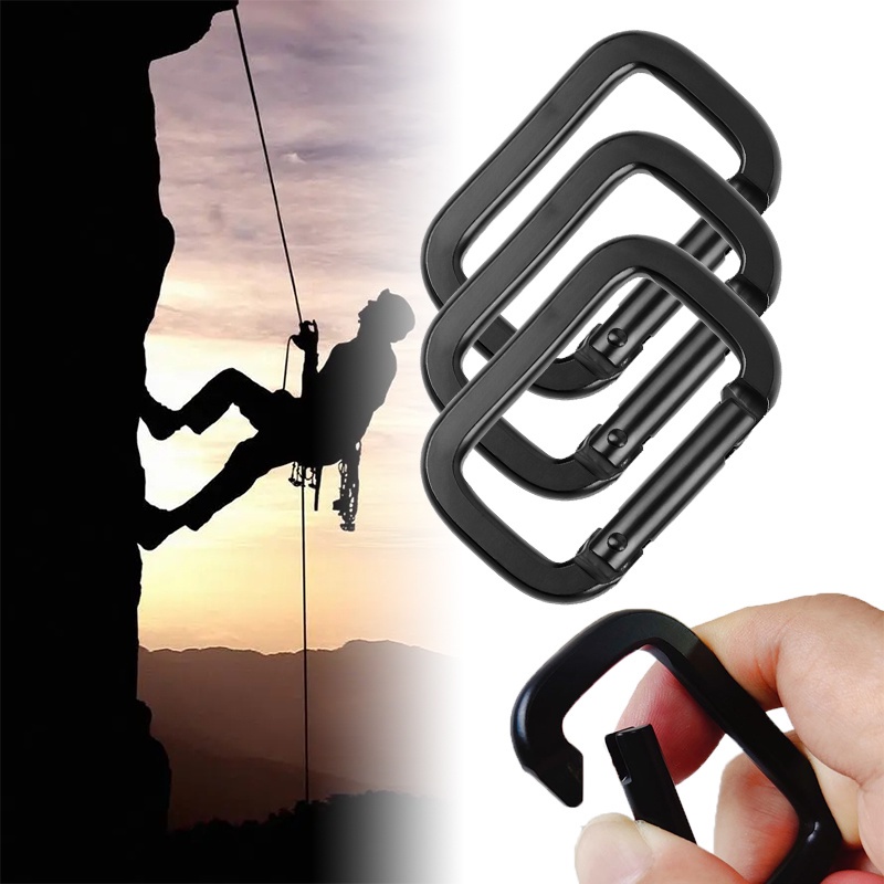 Móc Khóa Vuông An Toàn Bằng Hợp Kim Dùng Leo Núi Chuyên Dụng