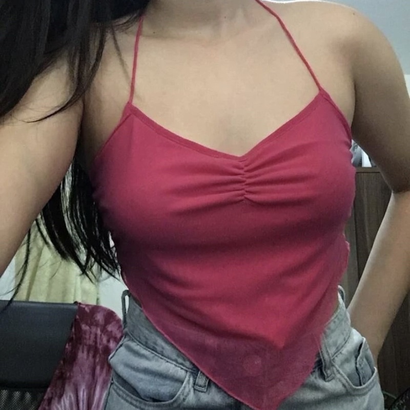 ÁO YẾM 2 DÂY CỘT NƠ SAU CỔ SEXY TRENDY GIÁ RẺ