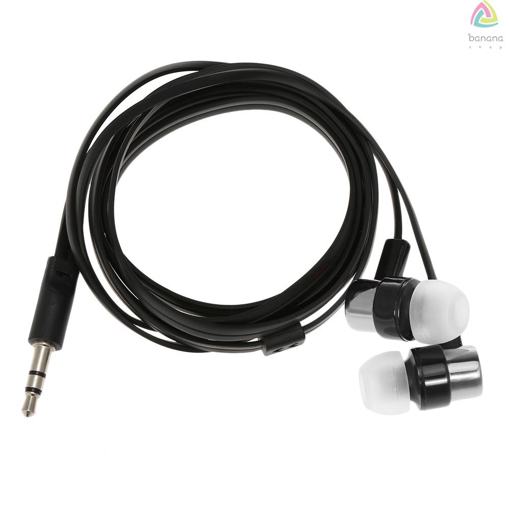 Tai nghe có dây 3.5mm silicon mềm cách ly tiếng ồn dài 115cm sử dụng cho máy tính xách tay máy tính bảng điện thoại