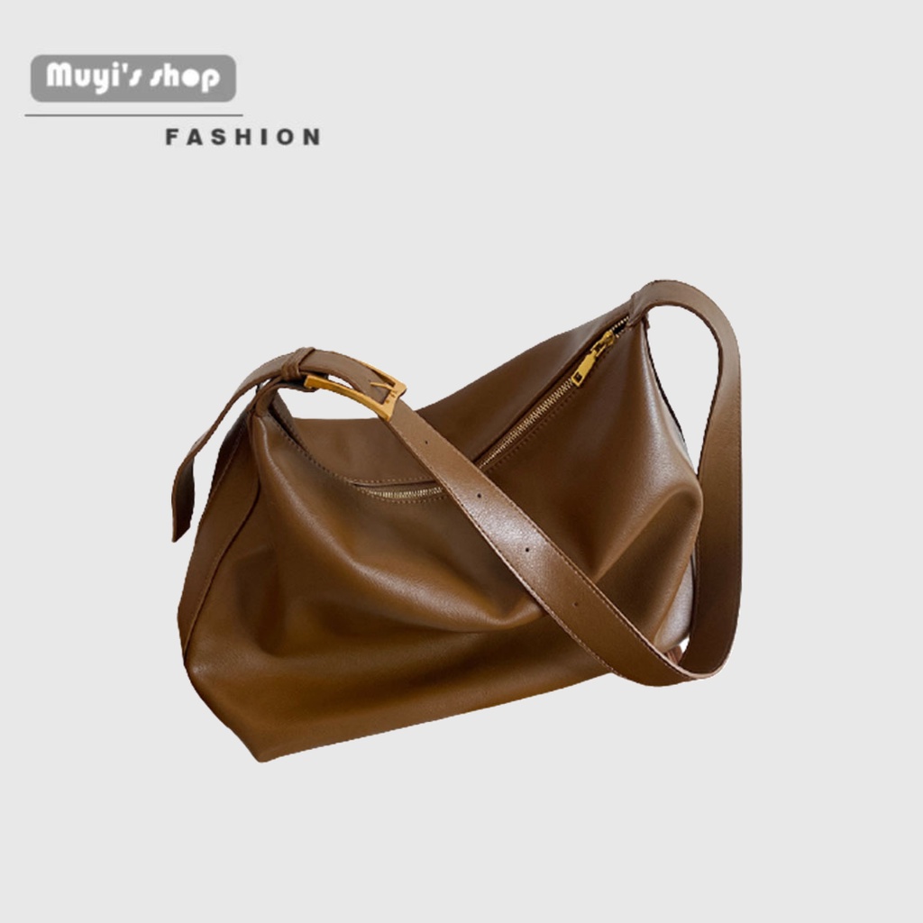 Túi đeo vai cỡ lớn mềm mại phong cách Hàn Quốc thời trang thu đông 2020