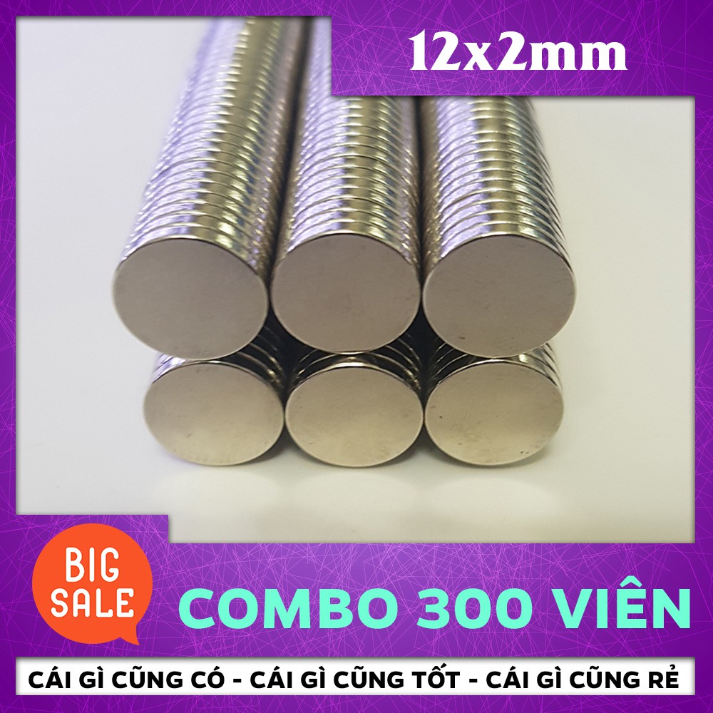 [Xả Kho] Combo 500 Viên Nam Châm Tròn Vĩnh Cửu 12*2mm