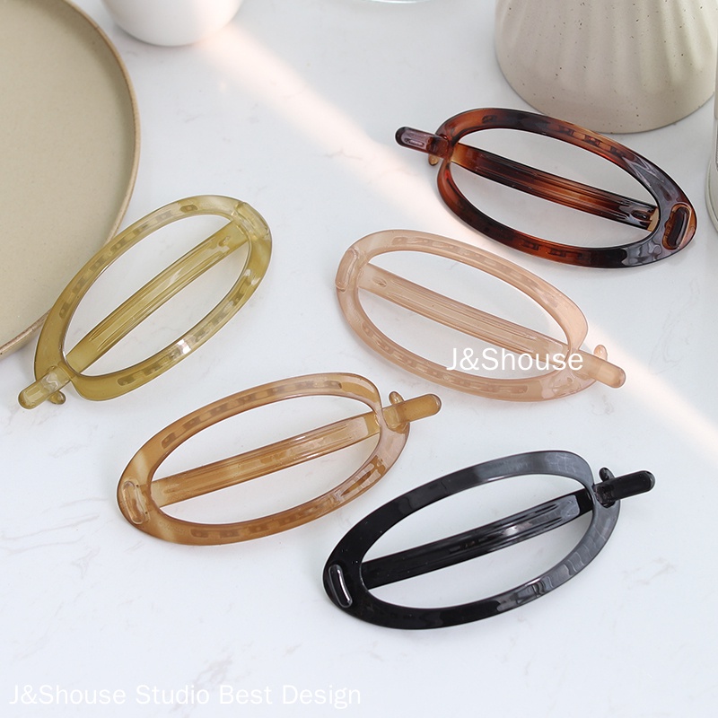 Kẹp Tóc Hình Elip Màu Kẹo Ngọt KF466 Thời Trang