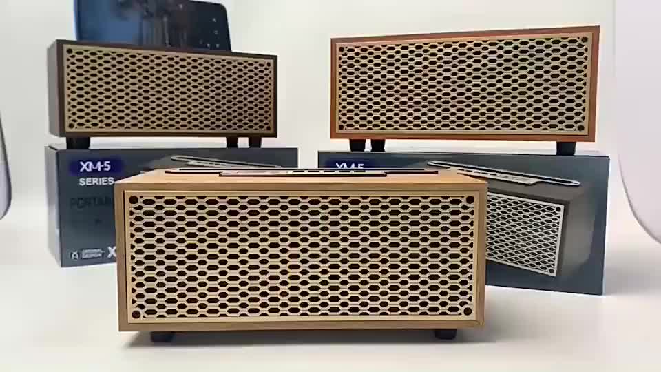 Loa Bluetooth vỏ gỗ XM5 mini , Kèm giá đỡ điên thoại, Âm thanh cực lớn bass trầm, Pin dung lượng lớn, Bảo hành 12 tháng | BigBuy360 - bigbuy360.vn