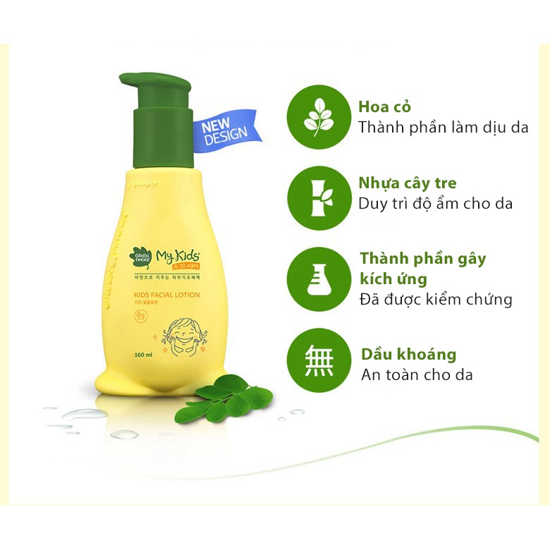 [NỘI ĐỊA HÀN QUỐC] LOTION DƯỠNG DA MẶT CHO TRẺ GREENFINGER MY KIDS