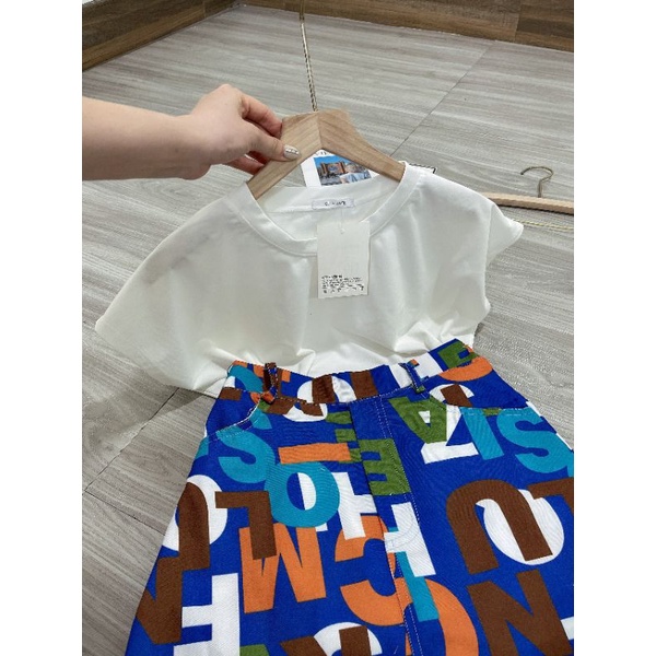 Set Áo  Tay Dơi Mix Chân Váy Chữ | BigBuy360 - bigbuy360.vn