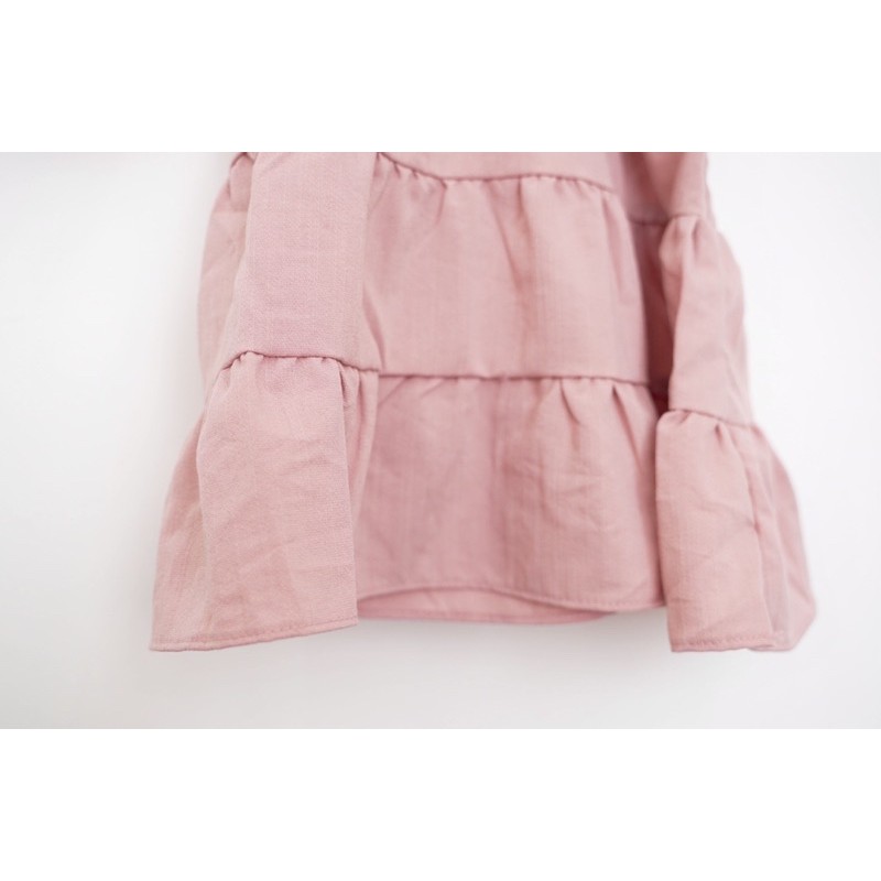 [🧵VIDEO RÕ VẢI THẬT] ĐẦM LINEN thiết kế mùa hè màu hồng pastel hai dây cánh tiên cho bé gái