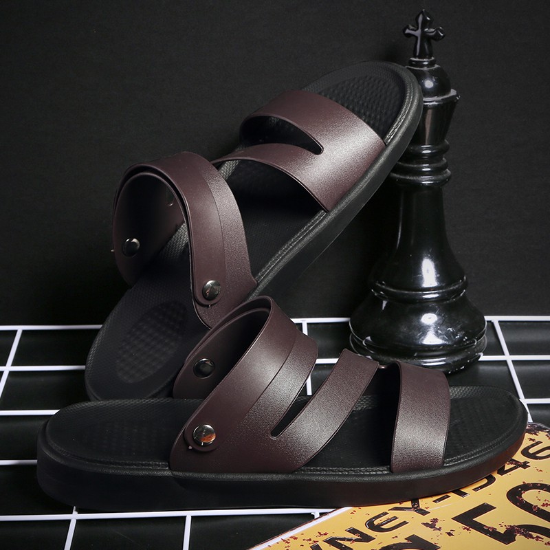 Giày Sandal Da Chống Thấm Nước Cho Nam Size 40-45