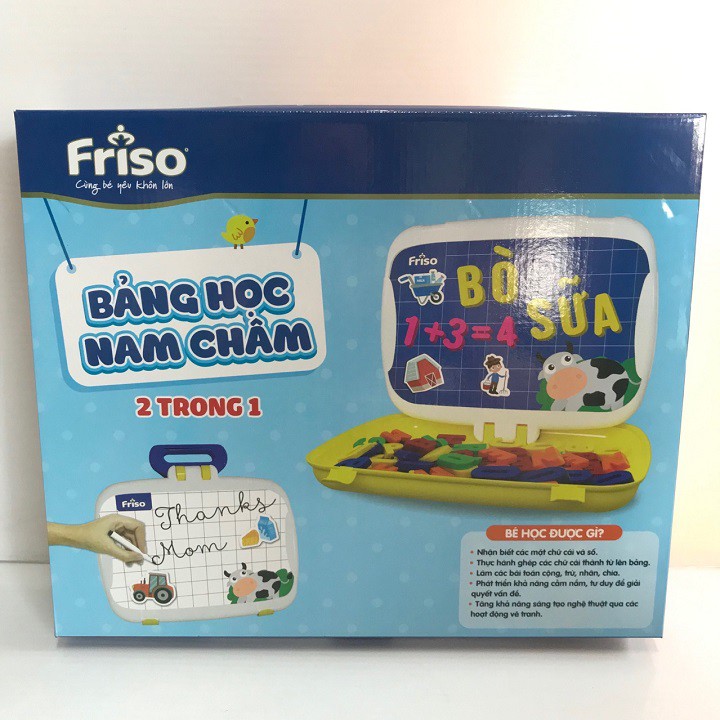 Bảng học nam châm 2 trong 1 - Sản phẩm khuyến mãi từ sữa