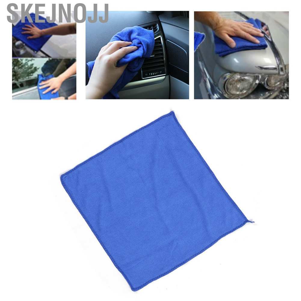 Skejnojj Microfiber Wiping Towel Car Wash Cloth Cleaning Tool for Kitchen Auto Home 30 x 30cm