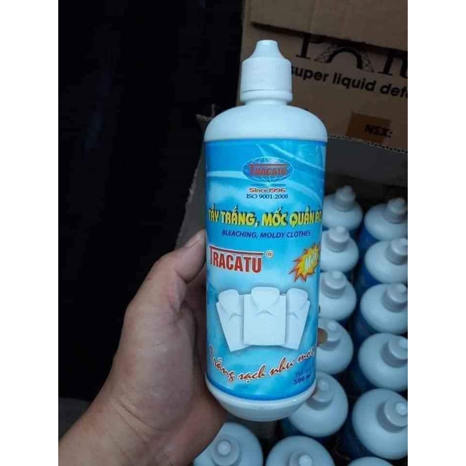 Tẩy trắng quần áo tracatu 500ml-tẩy mốc-tẩy các vết bẩn cứng đầu nhất cực mạnh -cực sạch