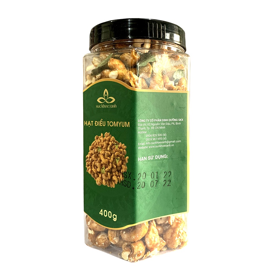 Hạt điều vị tomyum SKX (hủ 400g)