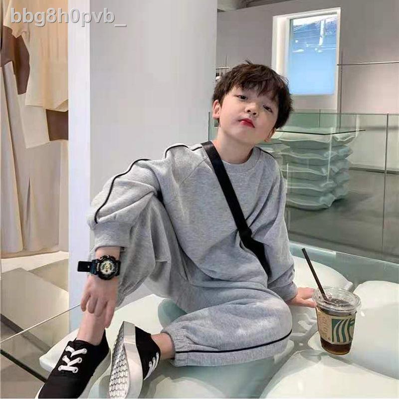 Bộ đồ thu đông cho bé trai, kiểu Tây, mẫu thể thao thời trang, quần áo trẻ em năm 2021, Triều phiên bản hàn quố
