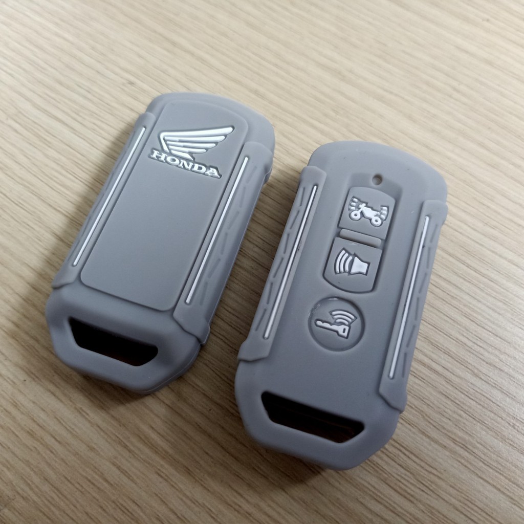 Ốp chìa khóa silicon Honda Sh 3 nút mẫu mới sọc chỉ