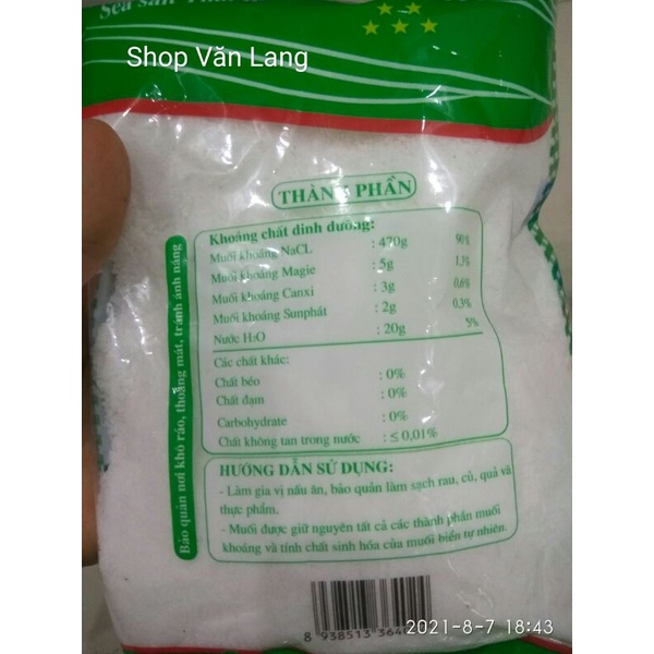 Muối ăn sạch TB chất lượng gói 500g