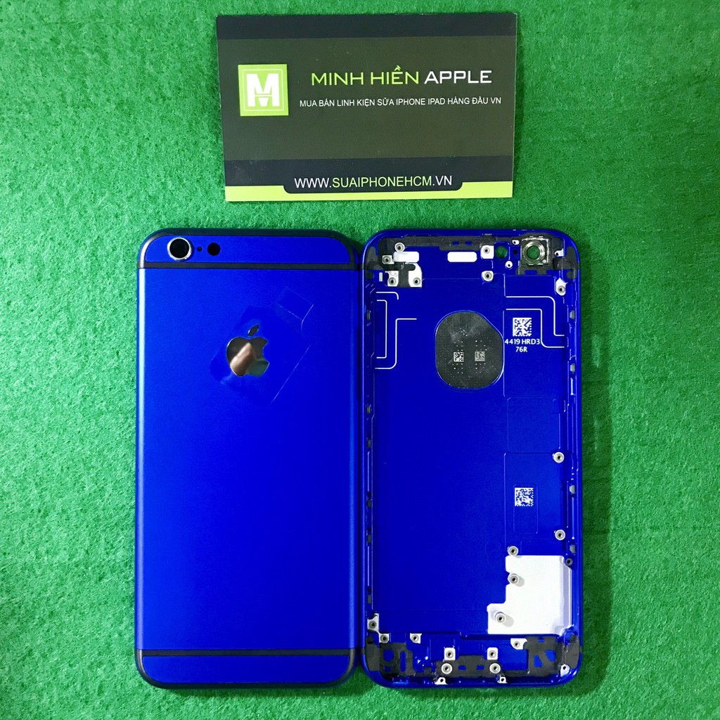 Vỏ iPhone 6S màu xanh dương, khắc imei hoặc form 6S theo yêu cầu