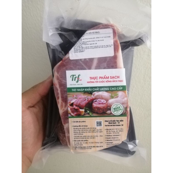 nạc vai heo nhập khẩu Truefood 500g chế biến nhiều món rang, kho, xào, hầm [HN ship hỏa tốc]