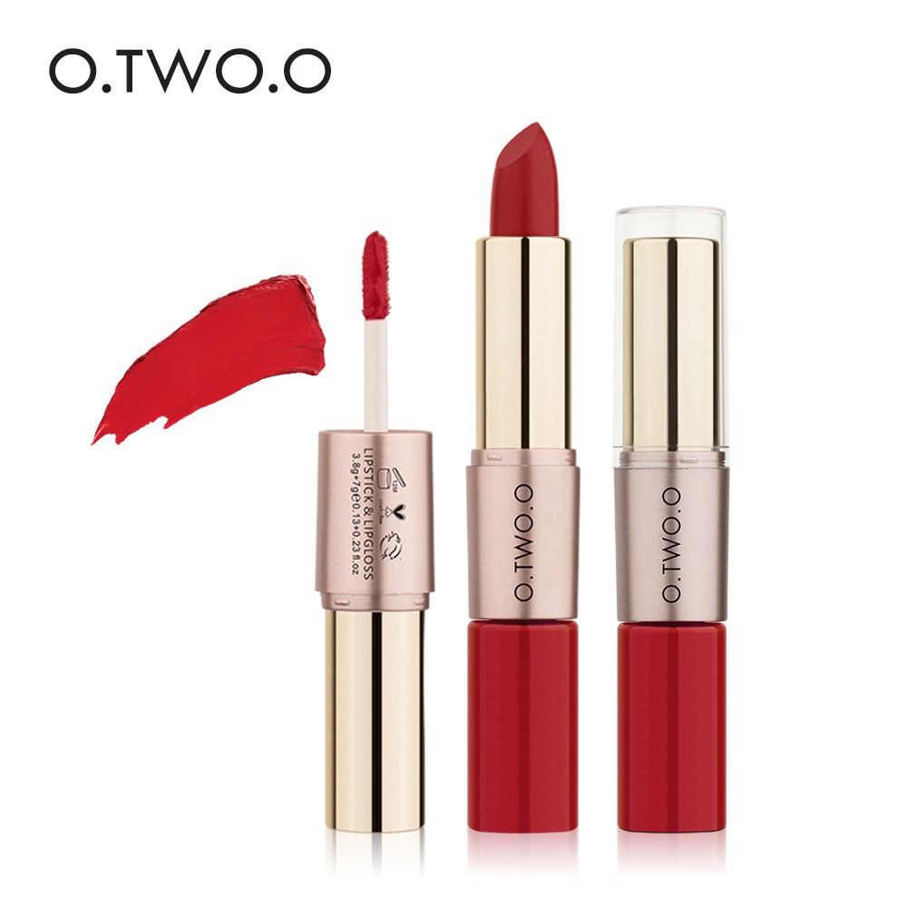 Son môi O.TWO.O 12 màu sắc tùy chọn trang điểm lâu trôi 30g