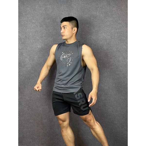 Áo tanktop tập gym nam ,áo 3 lỗ tập gym nam thun co giãn 4C thấm hút mồ hôi