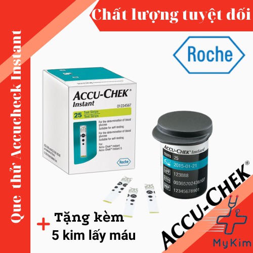 [Giá sỉ Date mới nhất] Que thử Accu-chek Instant (25-50 que)