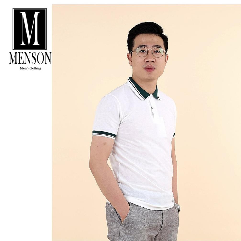 ⭐️GIẢM GIÁ 50%⭐️Áo Polo Nam Vải Cá Sấu Chất Mát - Áo Thun Nam Cổ Bẻ Ngắn Tay Menson M100 | BigBuy360 - bigbuy360.vn
