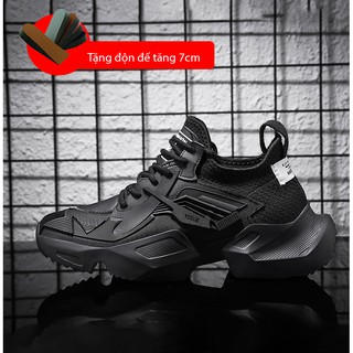 Giày thể thao nam tăng chiều cao tặng thêm miếng độn đế tăng 7cm chiều cao mẫu mới thu đông 2021