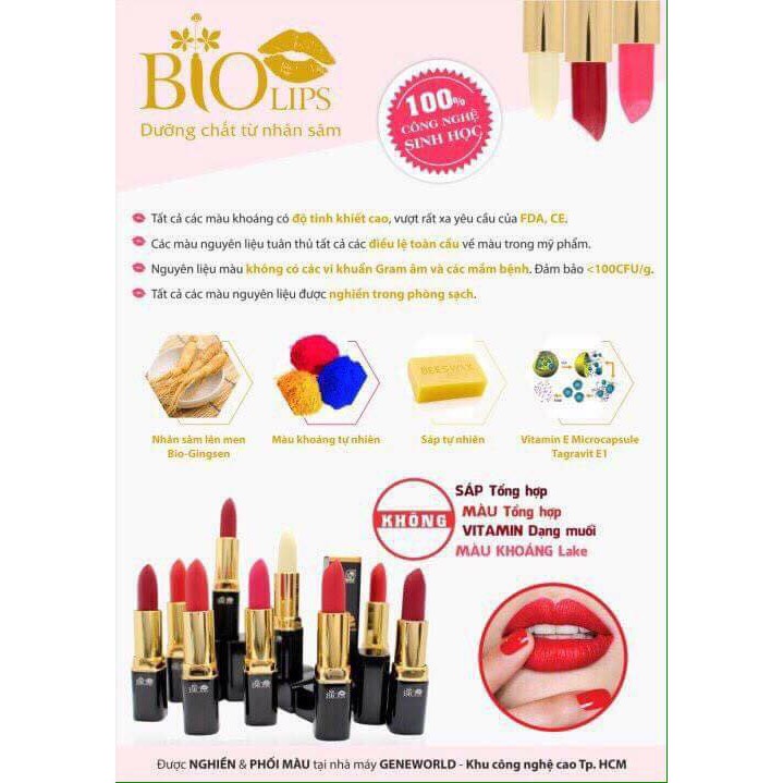 Bio Lips – Son môi Công nghệ sinh học Mediworld MEGACOS COSMETICS Co., Ltd – Korea Hàn Quốc