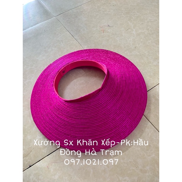 Khăn Xếp/Khăn Mấn/Khăn Đóng Vải Gấm 25 vòng-Hầu Đồng, Số vòng thông dụng dành cho Cô Cậu Hầu Đồng