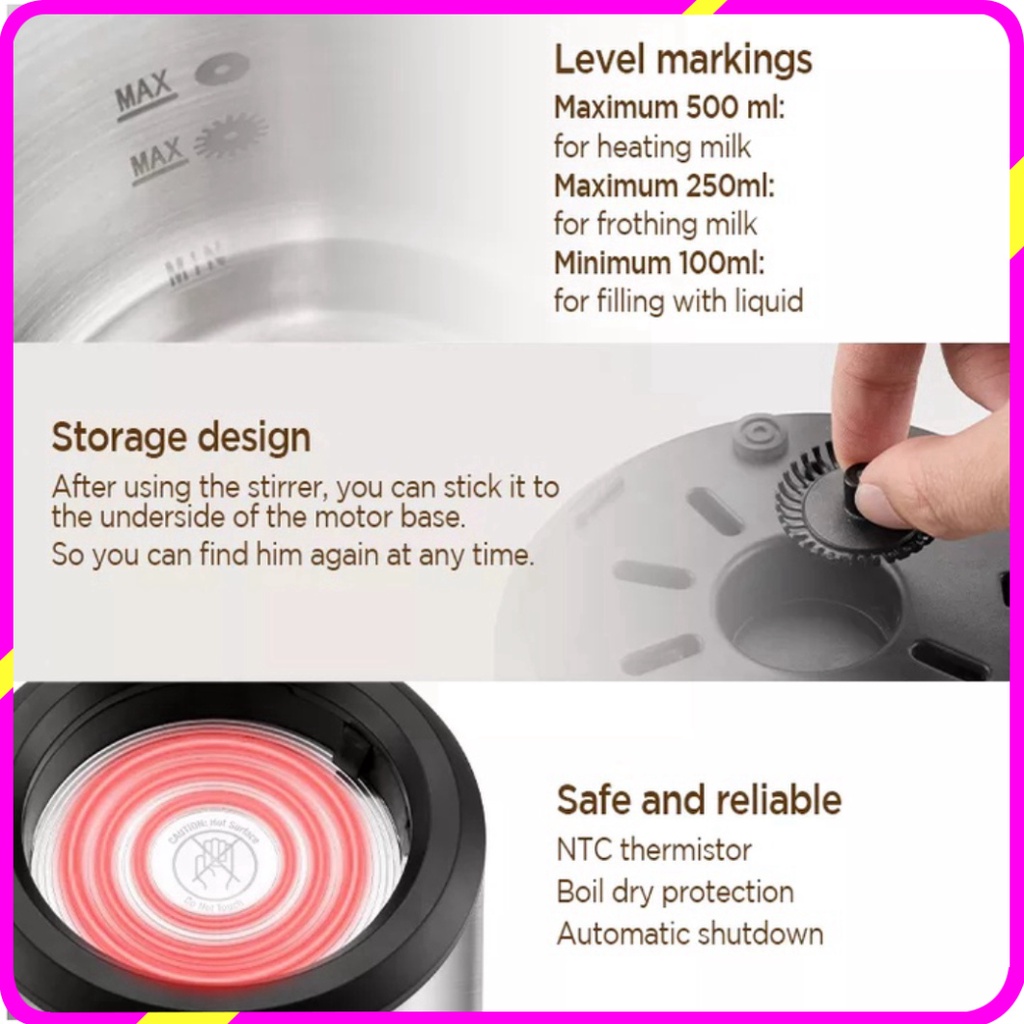 Máy tạo bọt sữa chuyên nghiệp dùng cho quán 4 trong 1 Chulux QF-MF221118 - BẢO HÀNH 12 THÁNG