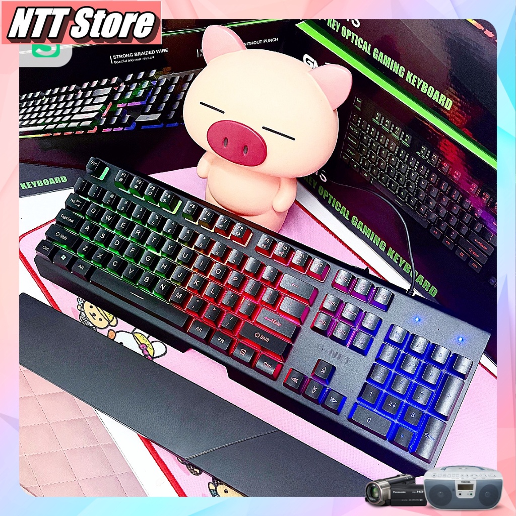 Bàn phím Giả cơ giá rẻ chính hãng Gnet GK 311s có Led - Tặng Kèm Kê Tay Cực Chất - NTT shop